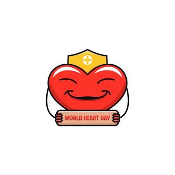 Word heart day Stock Illustration