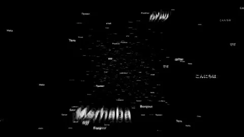 Word hello written in many different languages. Stock Footage 336189880