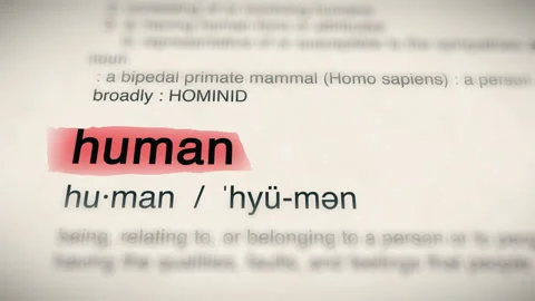 The Word human in a Dictionary Animation Stock Footage 243691630