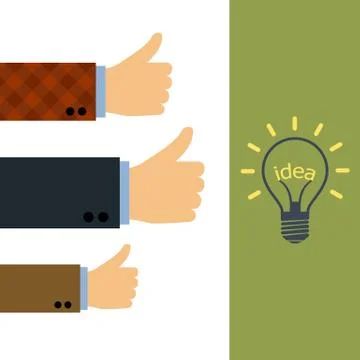 Word idea in a light bulb. 스톡 일러스트