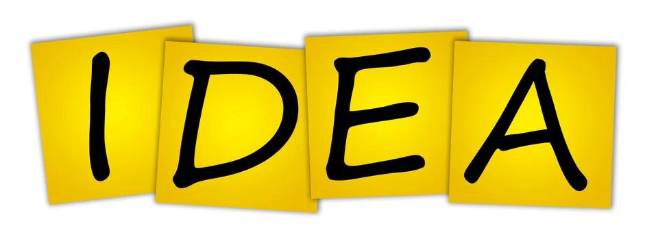 Word idea Stock-Fotos