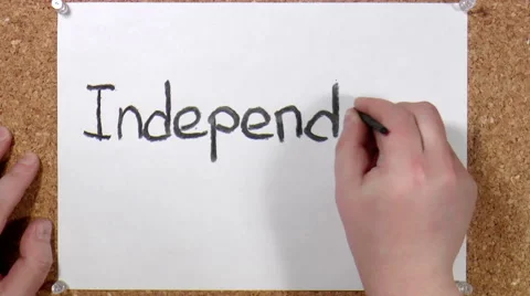 Word- Independence day Stock Footage 48950935