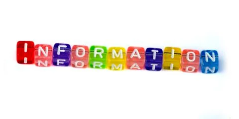Word information Stock Photos
