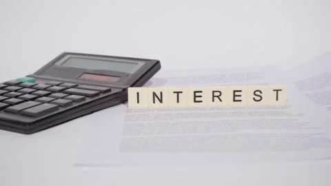 Word INTEREST Vídeo Stock 297751747