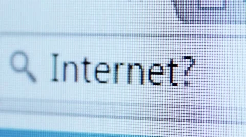 The word internet typing in address bar Stock Footage 48719836
