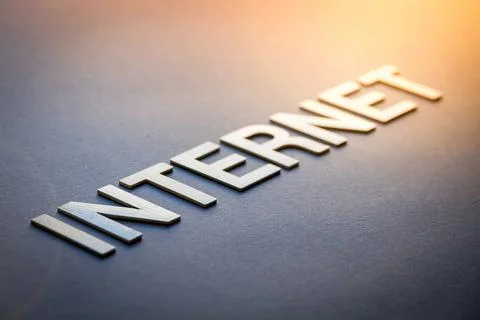  Word internet written with white solid letters Word internet written with... 스톡 사진