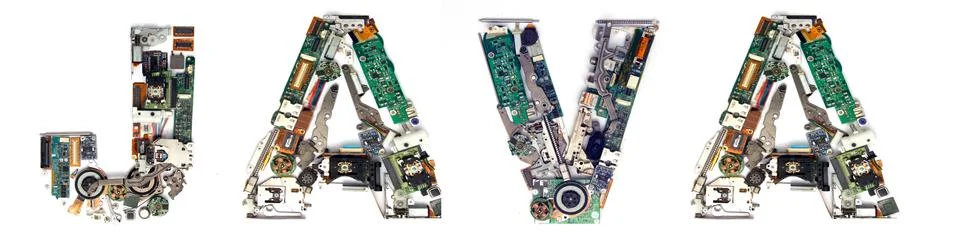 The word   JAVA 스톡 사진