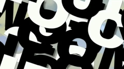 Word-Jumble-slide show Stock After Effects