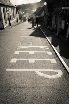 Word Keep on the road Foto stock