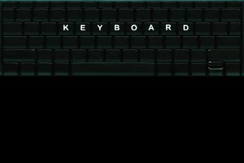 The word  " KEYBOARD " on the blank computer keyboard button. Stock Photos