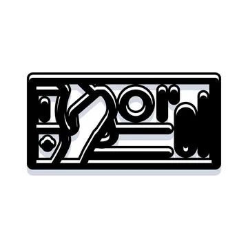 Word letter text creative typography graphic design 스톡 일러스트