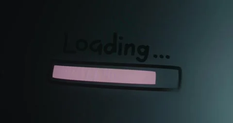 Word Loading above the Progress bar Video stock 314574190