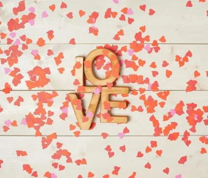 Word Love composition Stock Photos