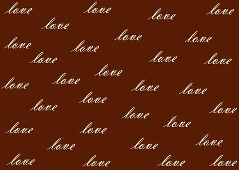 Word love Stock Illustration