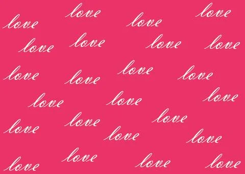 Word love Stock Illustration