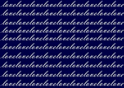 Word love Stock Illustration