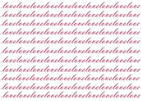 Word love Stock Illustration