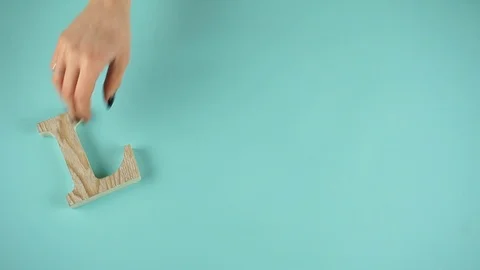 Word LOVE stop-motion Video stock 103151258