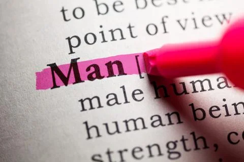 Word man Stock Photos