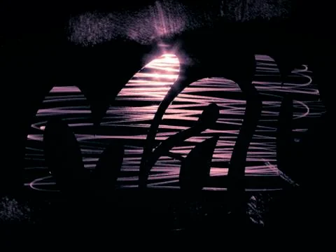 Word mar created by light rays Stock Photos