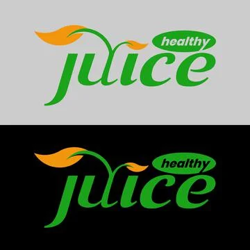 Word mark logo "juice", Stock Illustration