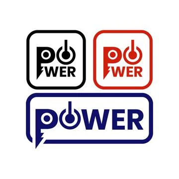 Word mark logo " POWER", Stock Illustration