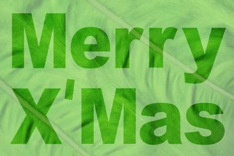Word merry x'mas Stock Illustration