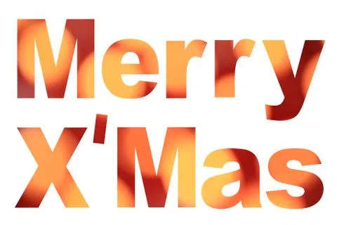 Word merry x'mas Stock Illustration