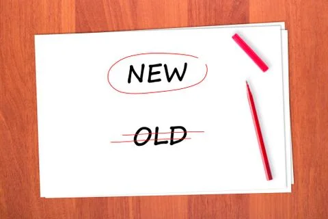 Word new Stock Photos