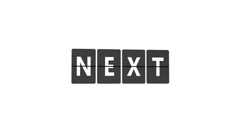 Word NEXT on Flip Board Stock Footage 301505986