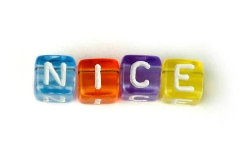 Word nice Stock Photos