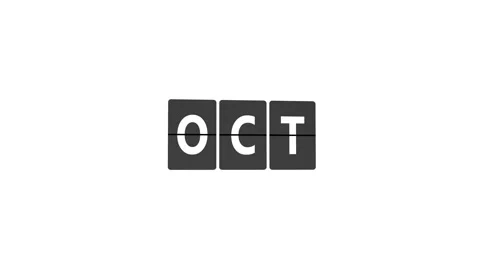 Word OCT on Flip Board Stock Footage 301506176