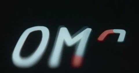 Word OMG, expression of wonder Stock Footage 313436282