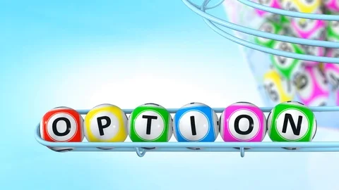 The word OPTION Stock Footage 95727659