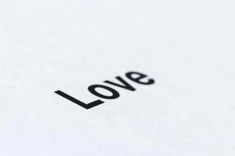 Word on paper Stock Photos