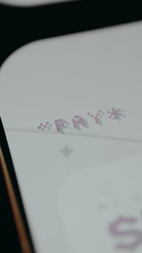 Word PAY with pixelated letters Stock Footage 331578862