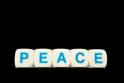Word peace Stock Photos