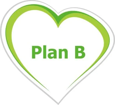 Word plan b, business concept Stock Illustration