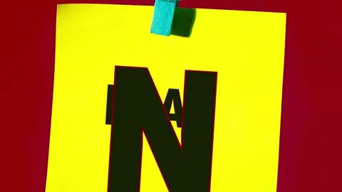 The word plan on a yellow sticky note Stock Footage 343572708