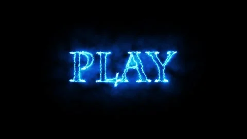 The word play.Animated banner with the text. 4K stock video Stock Footage 312203717