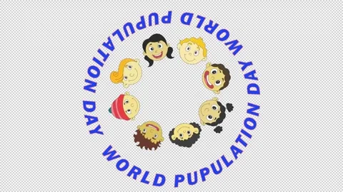 WORD POPULATION DAY Stock Footage 309081785