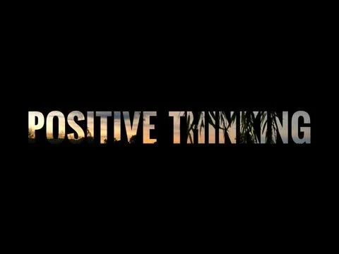The word POSITIVE THINKING Fotos Stock