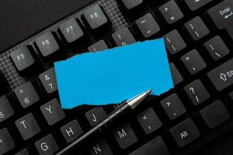 Word Processing Program Ideas, Logging Programming Updates Concept, Advance Foto stock