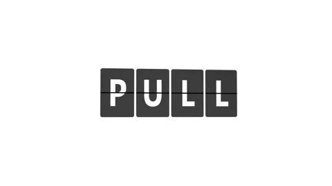 Word PULL on Flip Board Stock Footage 301506035