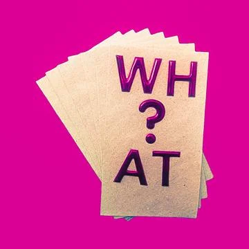 Word question on the envelopes Stock Photos