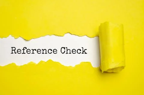 Word reference check on the torn paper. Concept Stock Photos