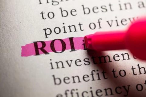 Word ROI 스톡 사진