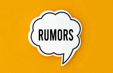 Word rumors on Speech Bubble Stock Illustration