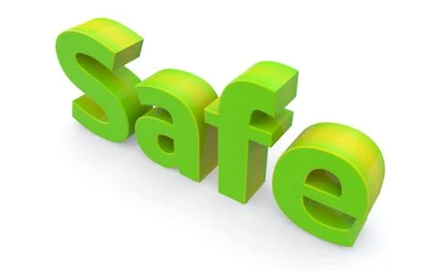 Word safe icon on a white background. 3d illustration. Stock-Illustration