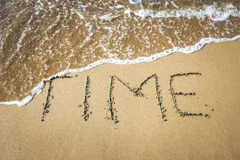 Word in the sand Stock Photos